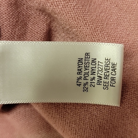 NWT - Croft & Barrow Pink colorblock boatneck 3/4 sleeve sweater - Size L - Picture 6 of 6